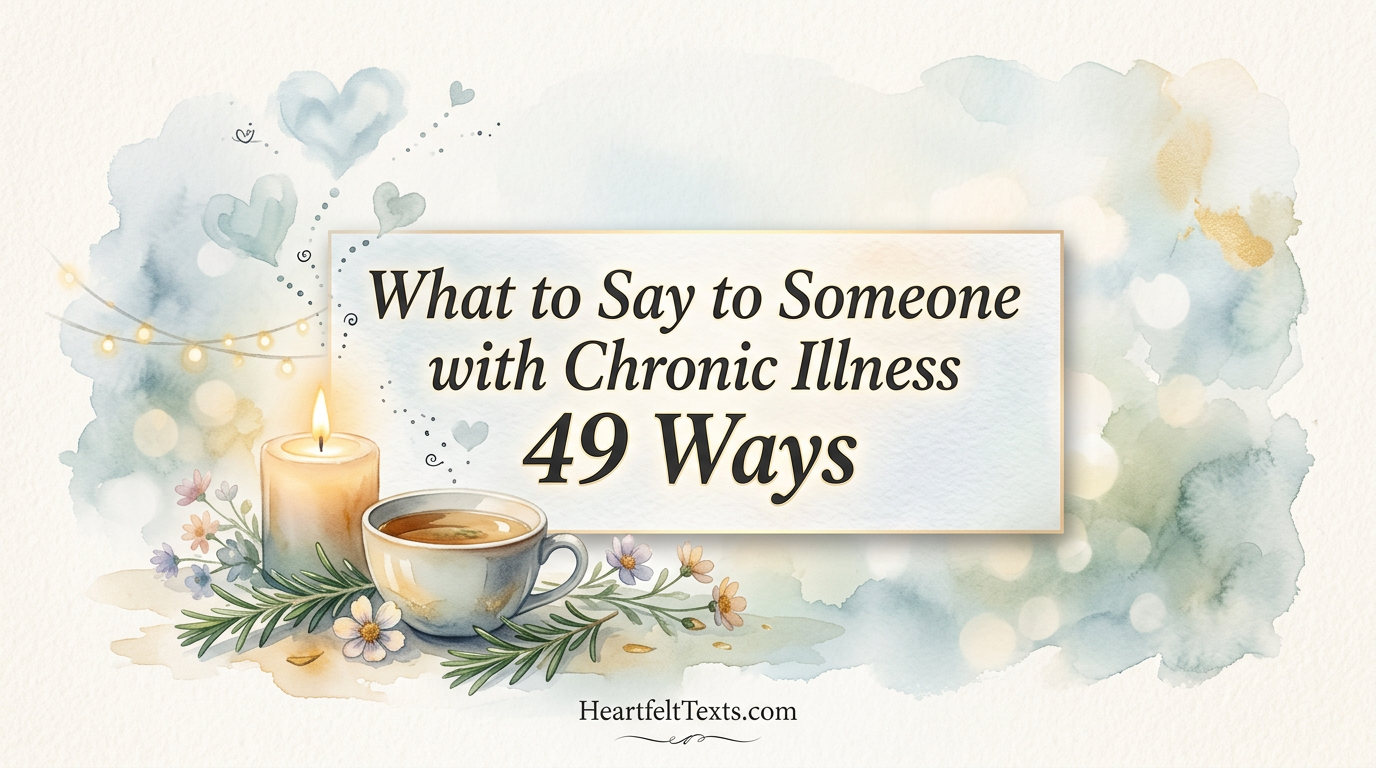 What to Say to Someone with Chronic Illness 49 Ways