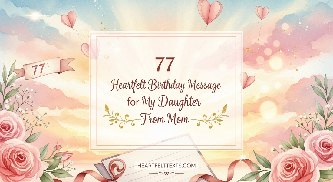 77 Heartfelt Birthday Message for My Daughter From Mom
