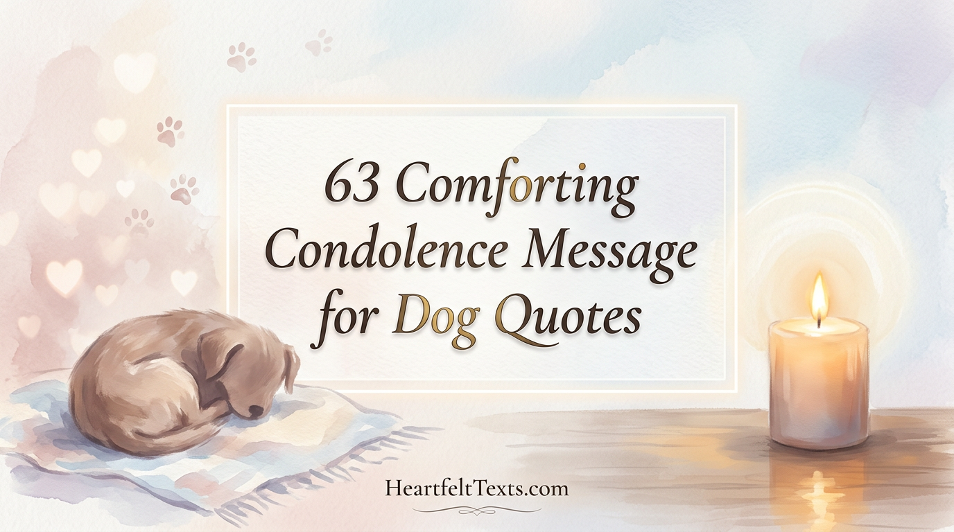 63 Comforting Condolence Message for Dog Quotes