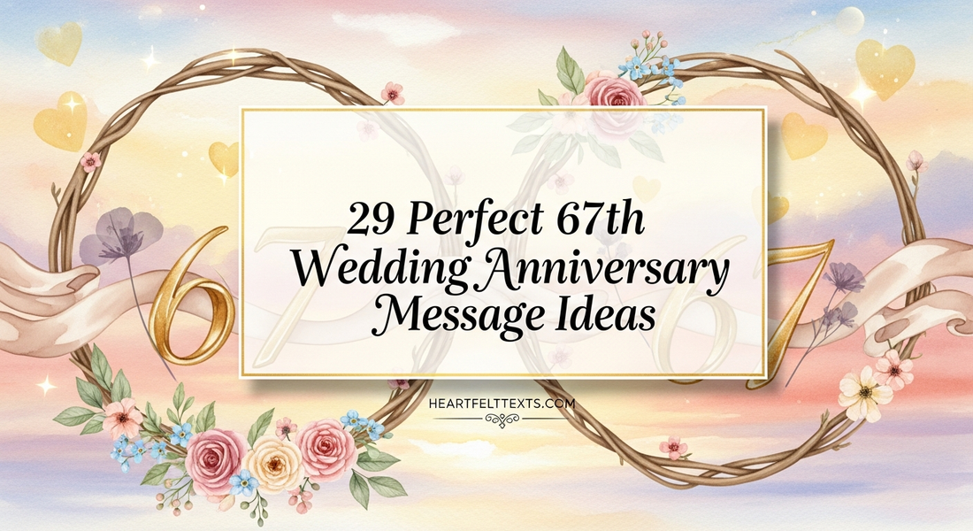 29 Perfect 67th Wedding Anniversary Message Ideas