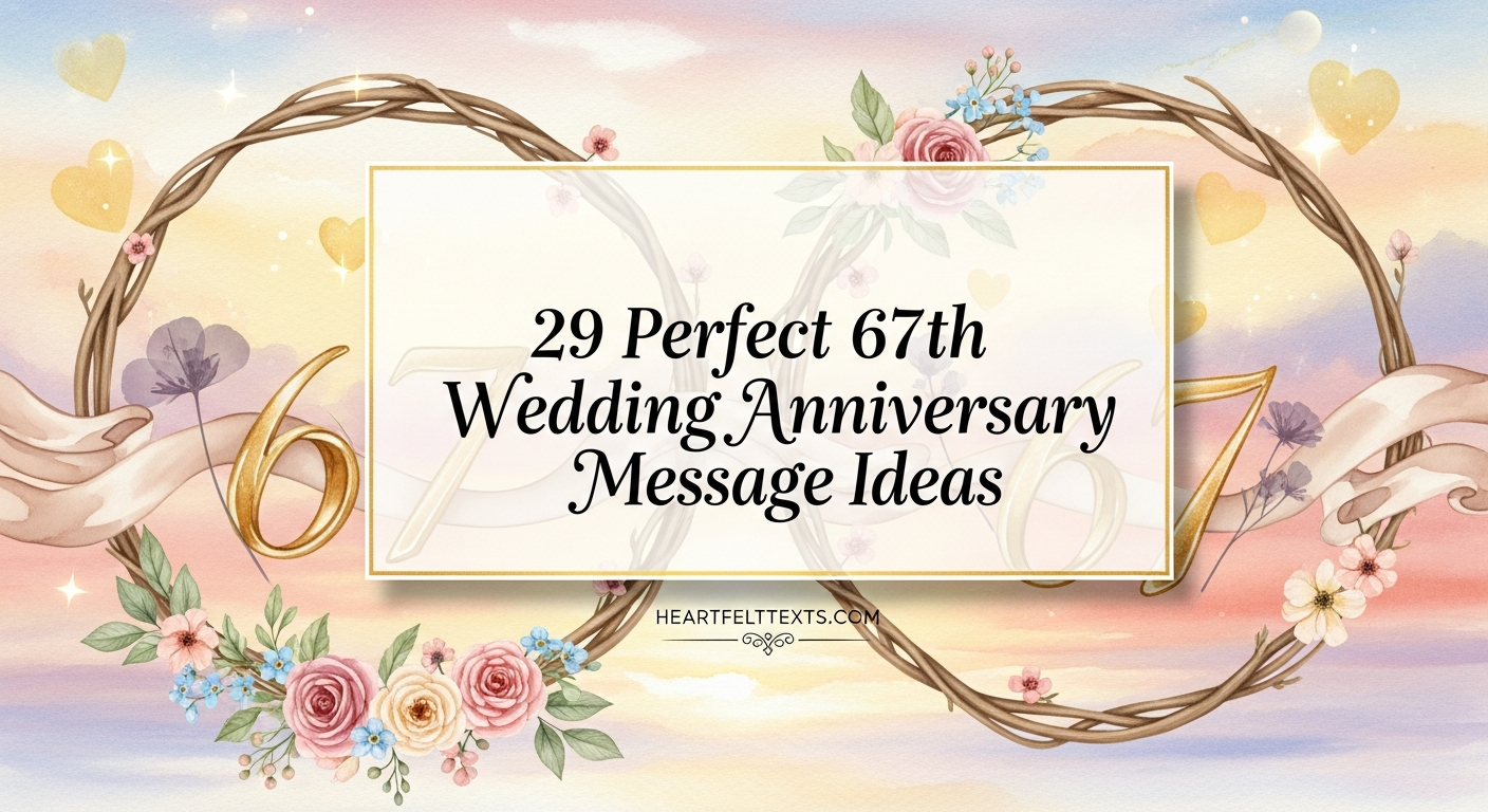 29 Perfect 67th Wedding Anniversary Message Ideas