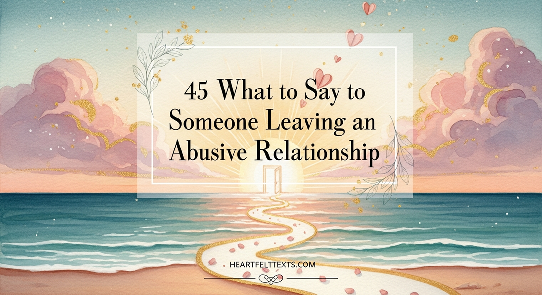 45 what to say to someone leaving an abusive relationship