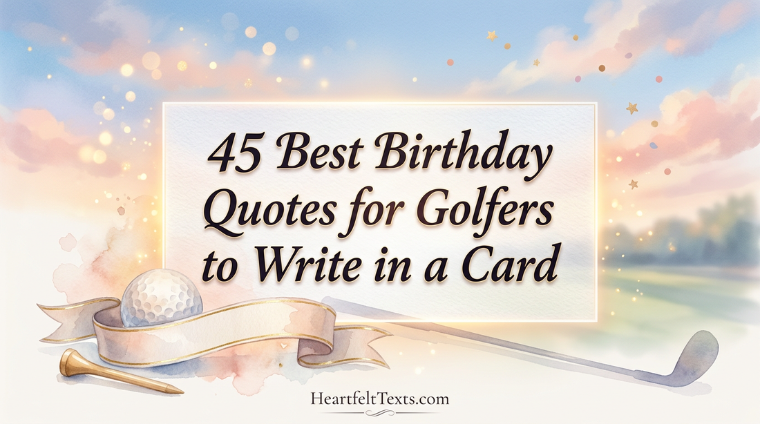 45 Best Birthday Quotes for Golfers to Write in a Card