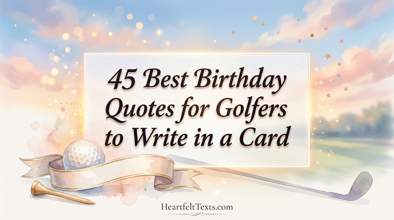 45 Best Birthday Quotes for Golfers to Write in a Card
