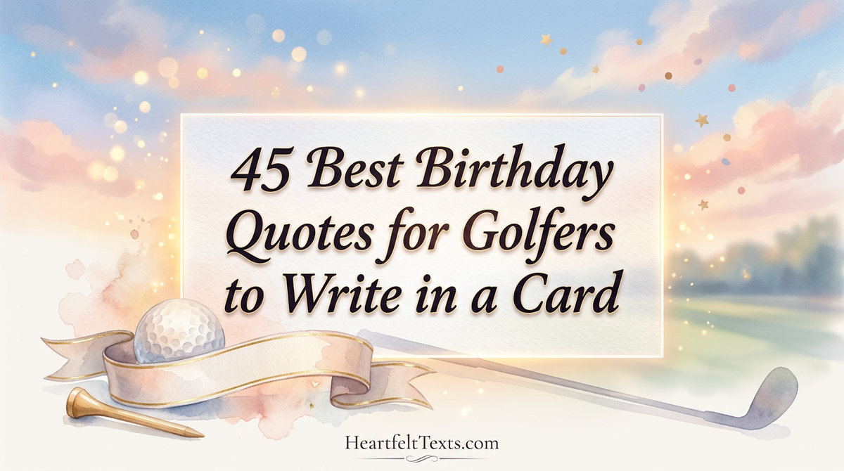 45 Best Birthday Quotes for Golfers to Write in a Card