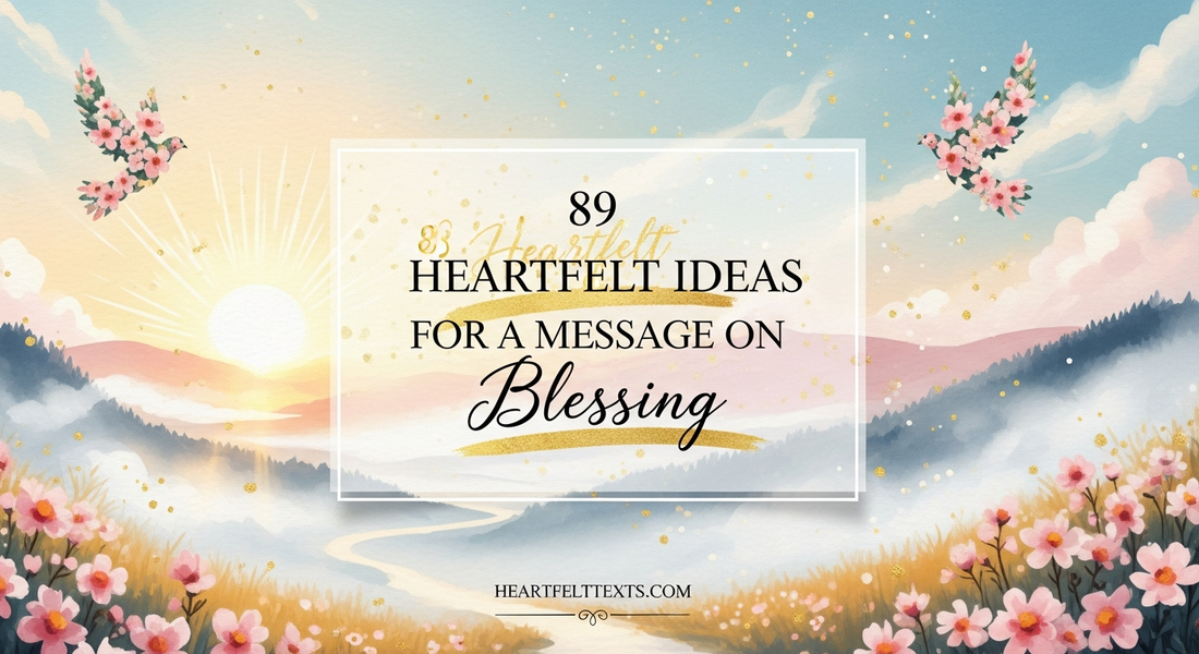 89 Heartfelt Ideas for a Message on Blessing