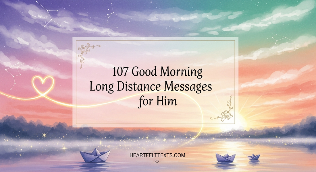 107 Good Morning Long Distance Messages for Him