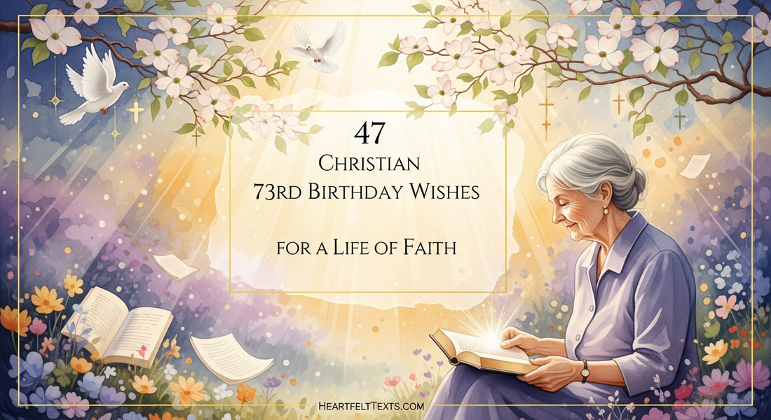 47 Christian 73rd Birthday Wishes for a Life of Faith