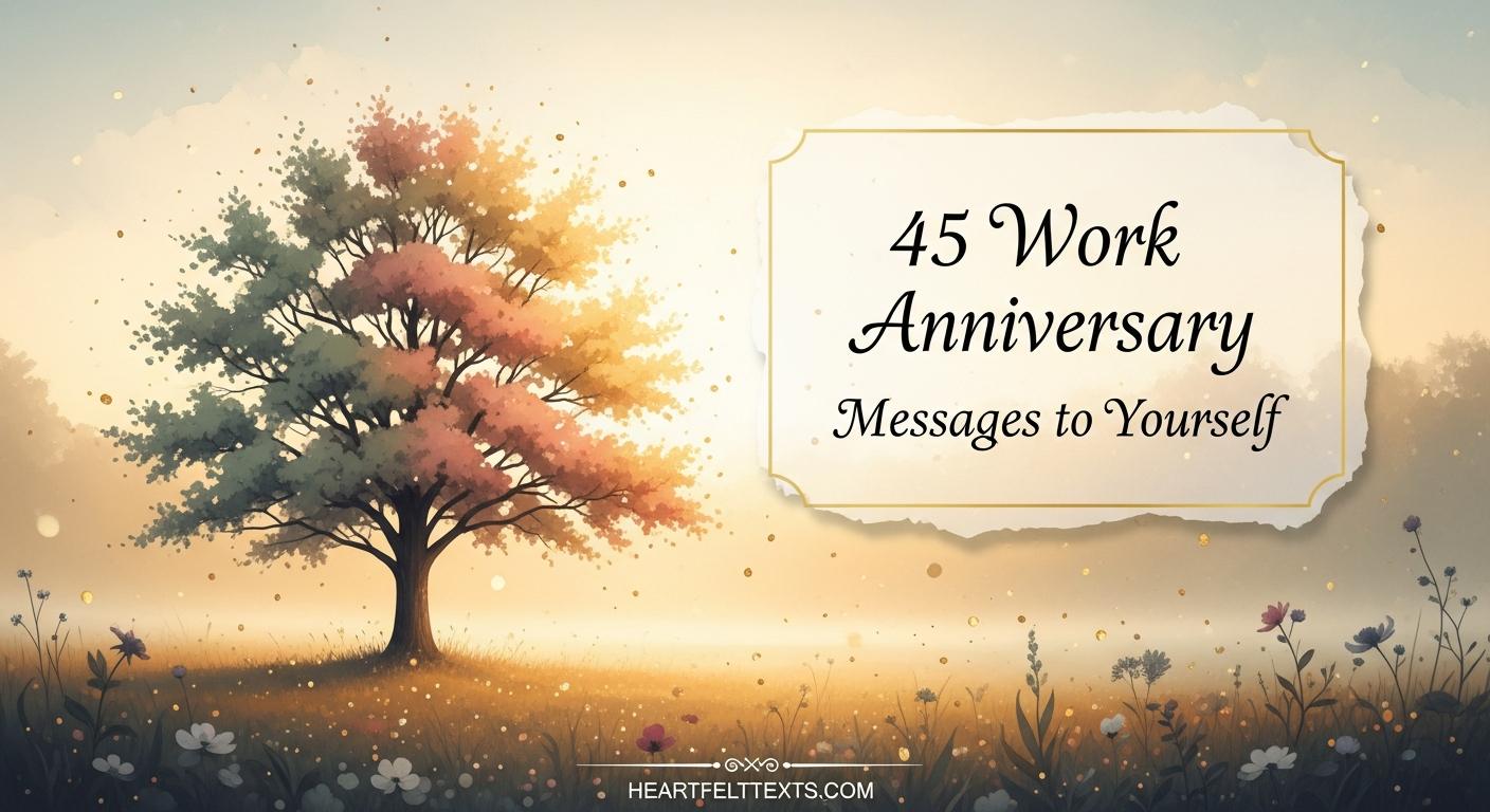 45 Work Anniversary Messages to Yourself Soulful Reflections