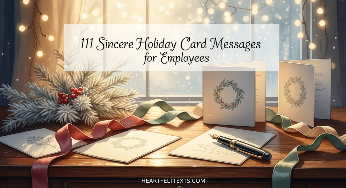 111 Sincere Holiday Card Messages for Employees