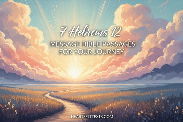 7 Hebrews 12 Message Bible Passages for Your Journey