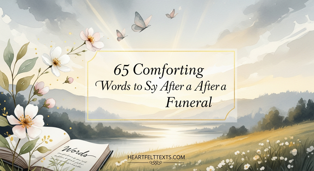 65 Comforting Words to Say After a Funeral