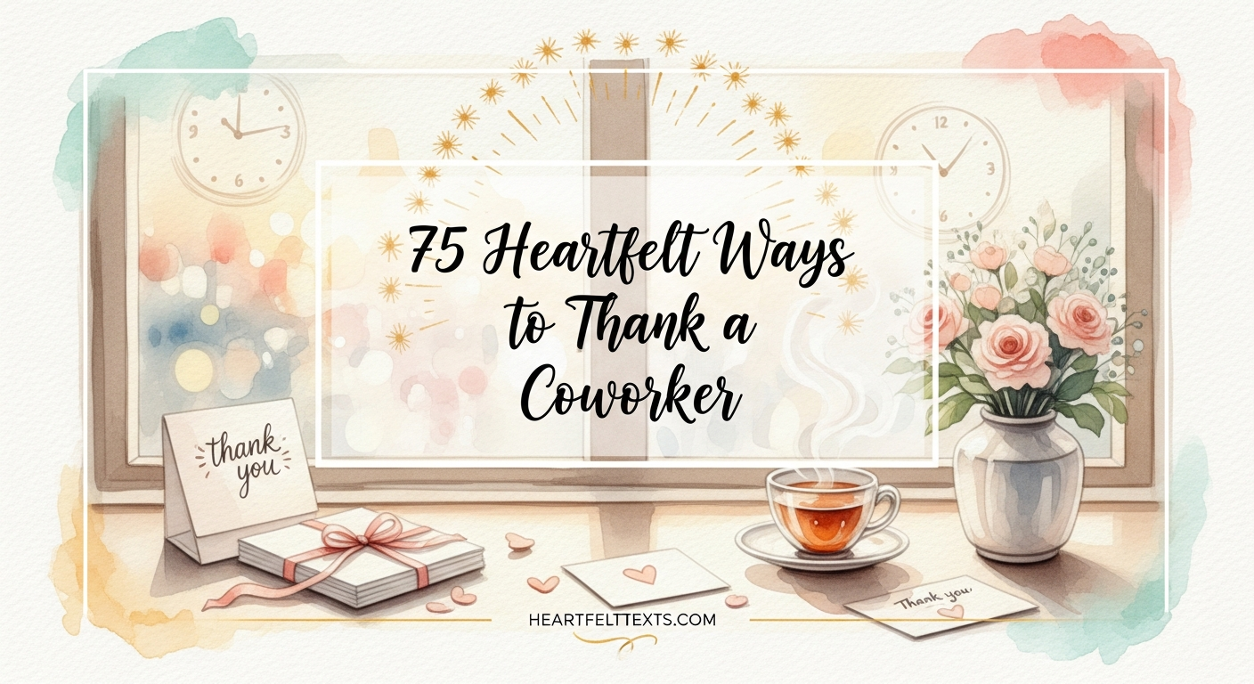 75 Heartfelt Ways to Thank a Coworker
