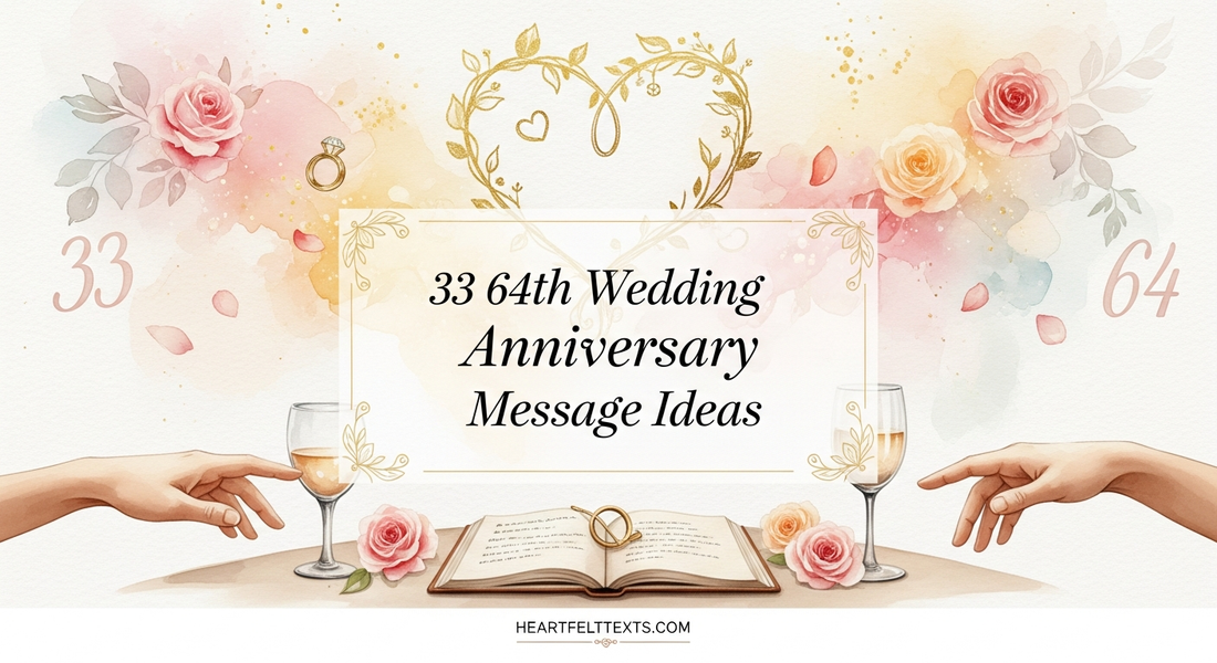 33 64th Wedding Anniversary Message Ideas