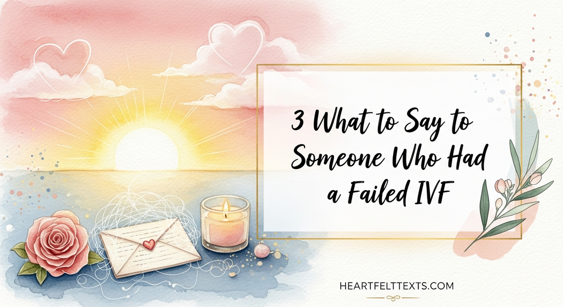 3 What to Say to Someone Who Had a Failed IVF