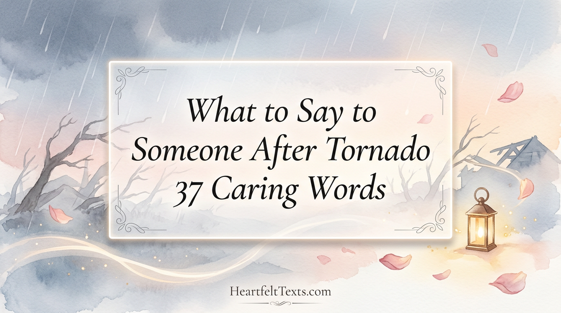 What to Say to Someone After Tornado 37 Caring Words