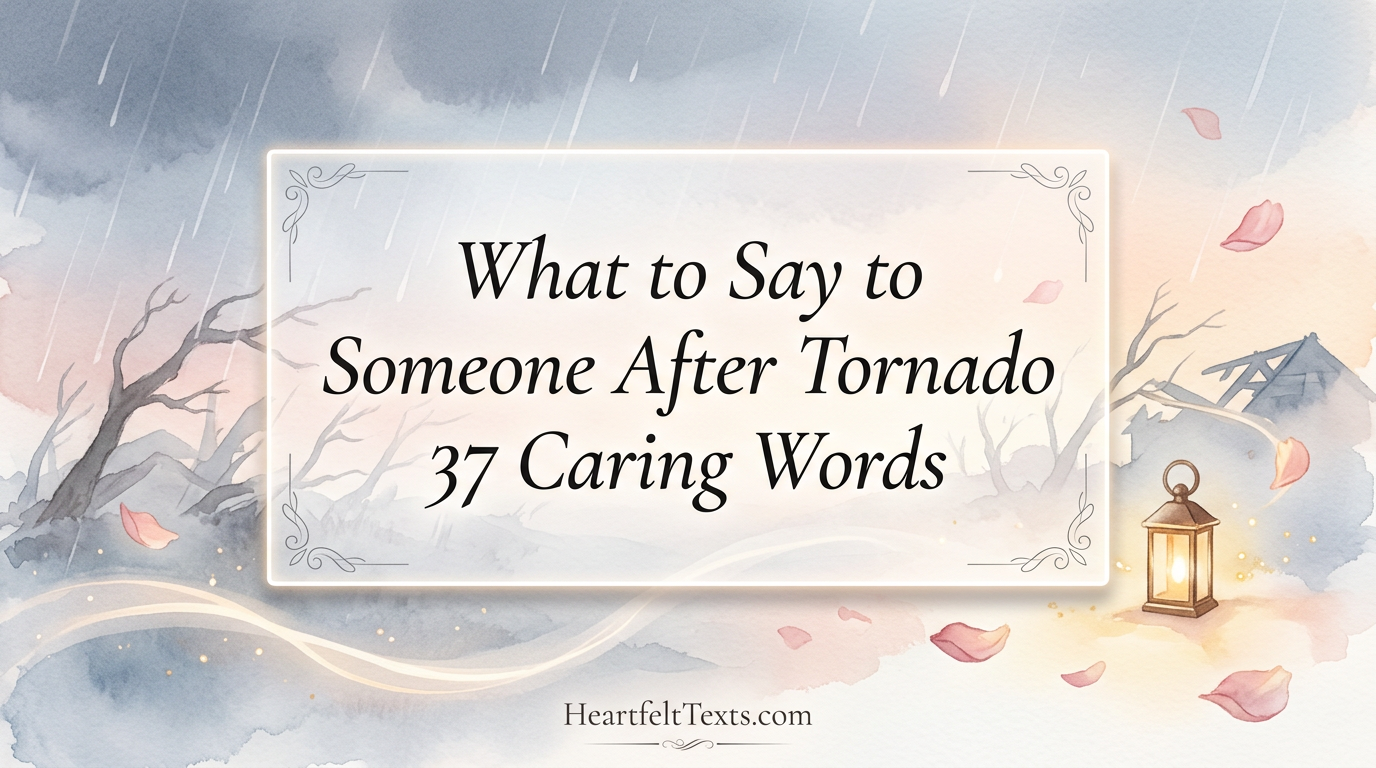 What to Say to Someone After Tornado 37 Caring Words