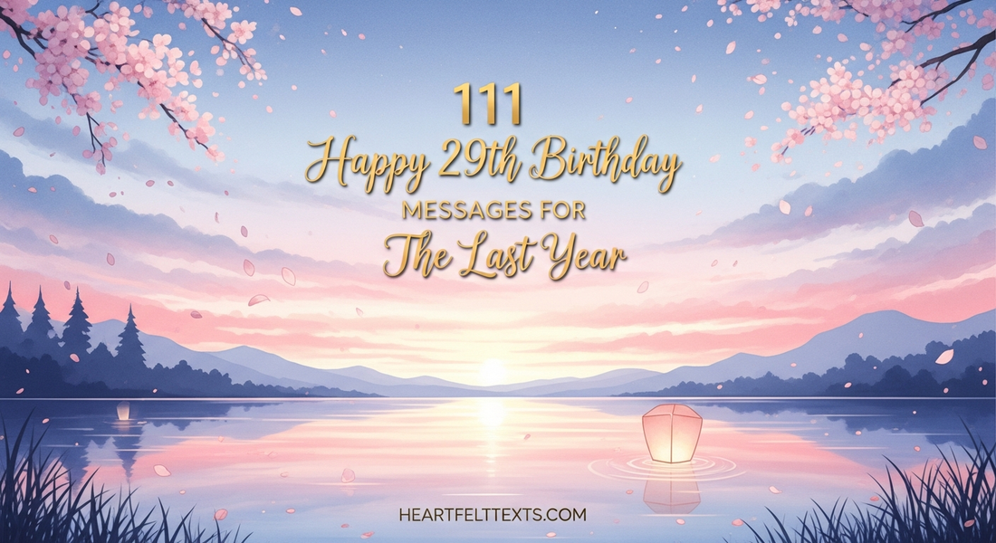 111 Happy 29th Birthday Messages for The Last Year