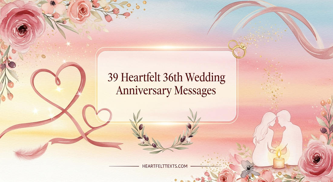 39 Heartfelt 36th Wedding Anniversary Messages