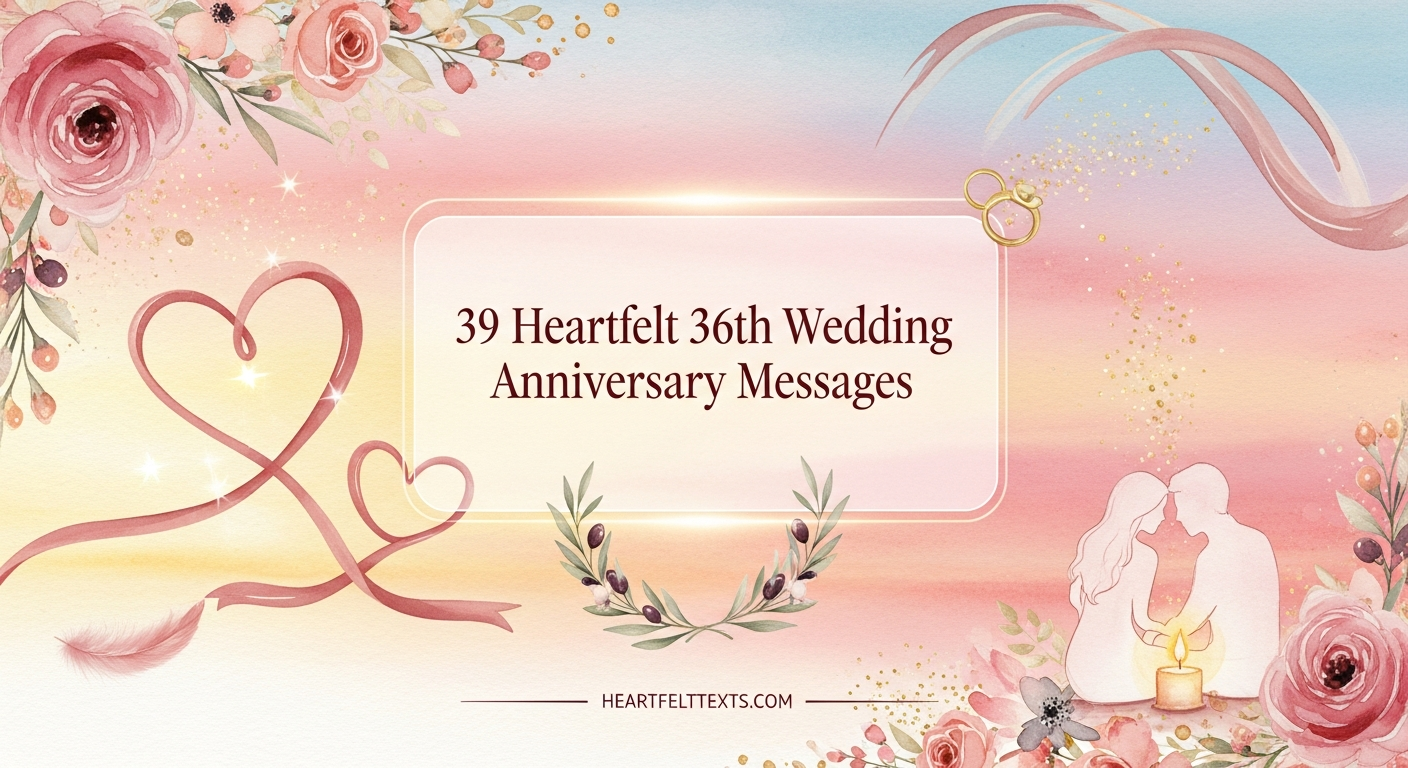 39 Heartfelt 36th Wedding Anniversary Messages