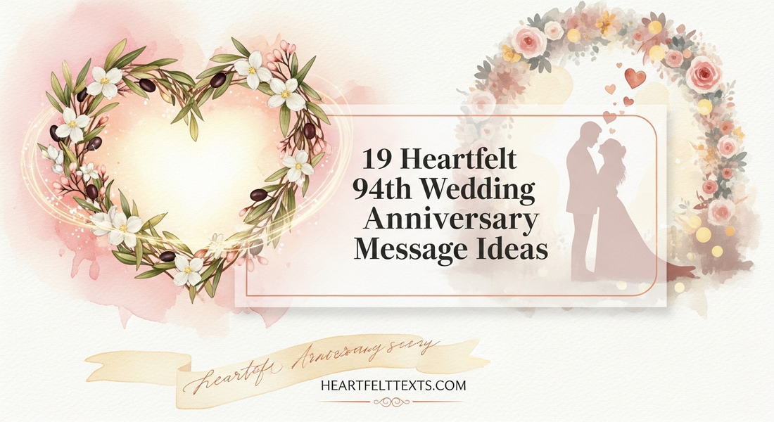 19 Heartfelt 94th Wedding Anniversary Message Ideas