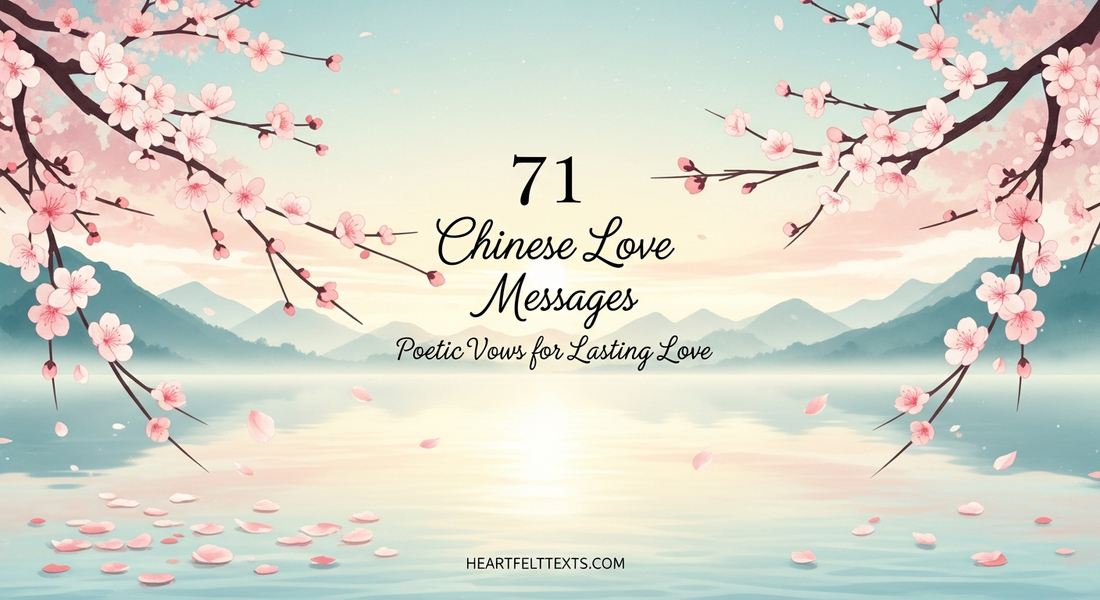 71 Chinese Love Messages Poetic Vows for Lasting Love