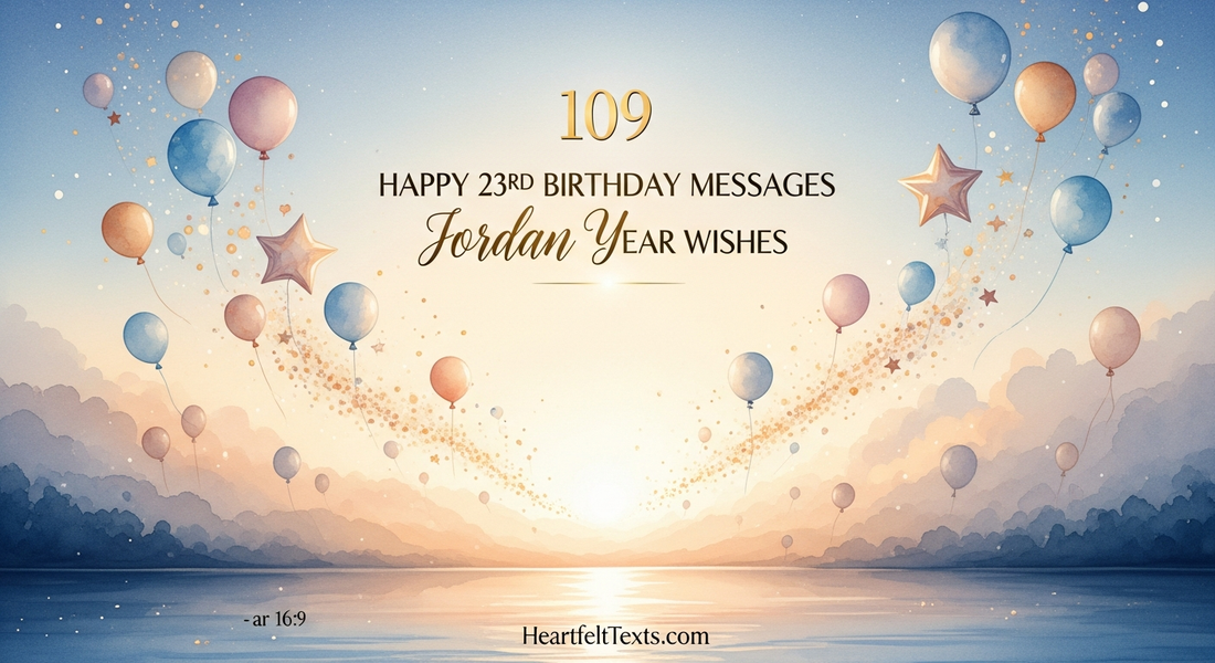 109 Happy 23rd Birthday Messages Jordan Year Wishes