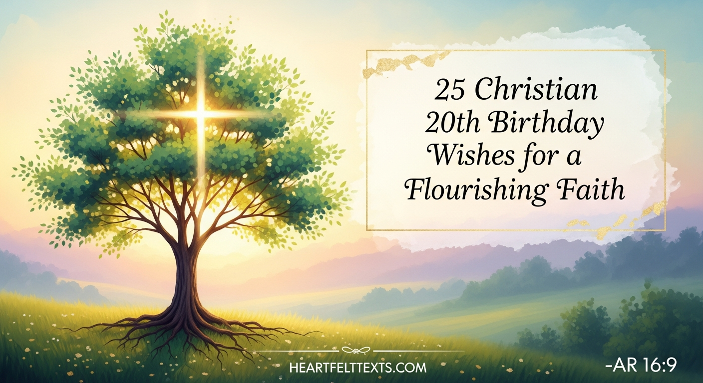 25 Christian 20th Birthday Wishes for a Flourishing Faith