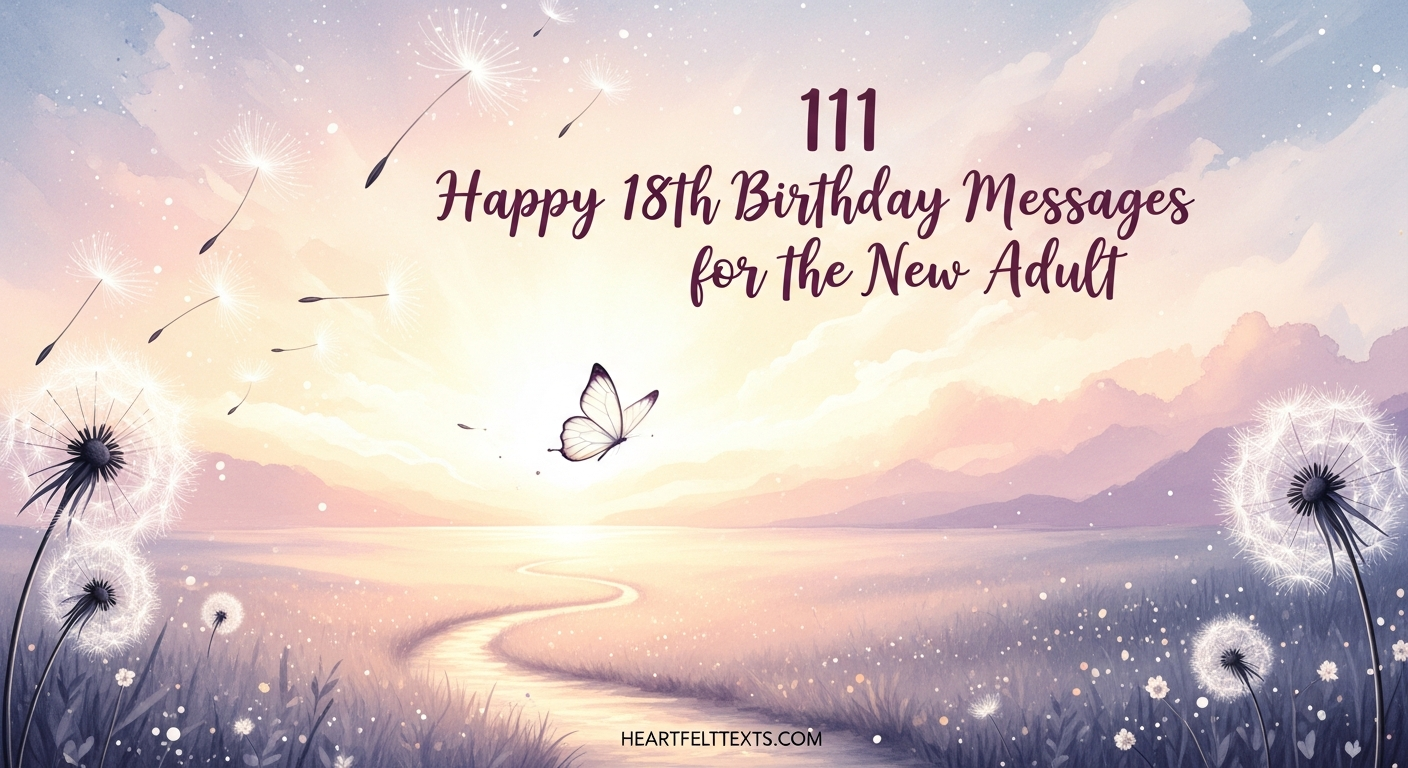 111 Happy 18th Birthday Messages for the New Adult
