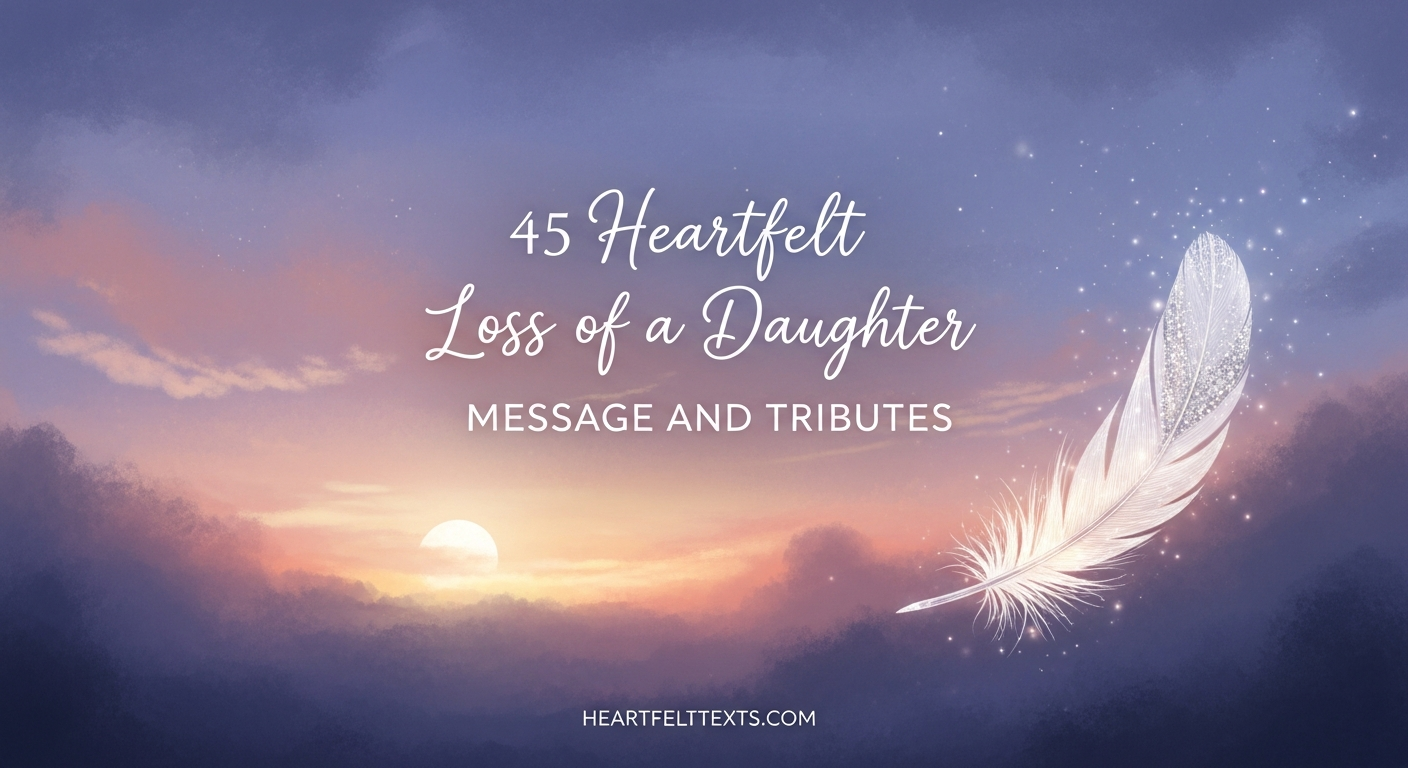 45 Heartfelt Loss of a Daughter Message and Tributes