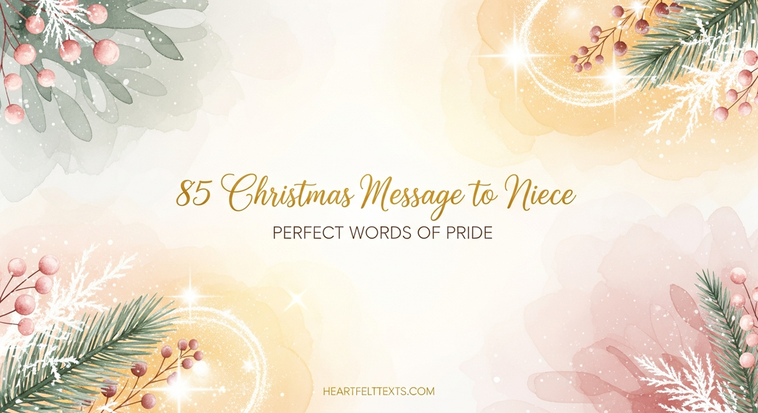 85 Christmas Message to Niece Perfect Words of Pride
