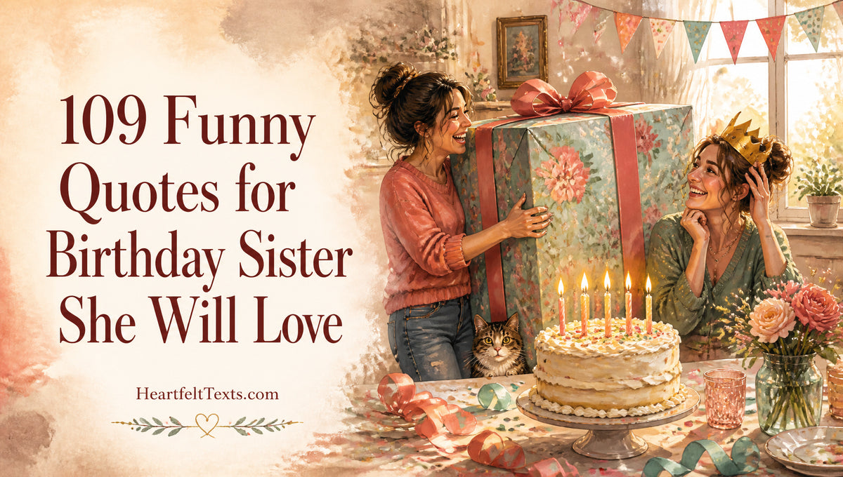 109 Funny Quotes for Birthday Sister She Will Love