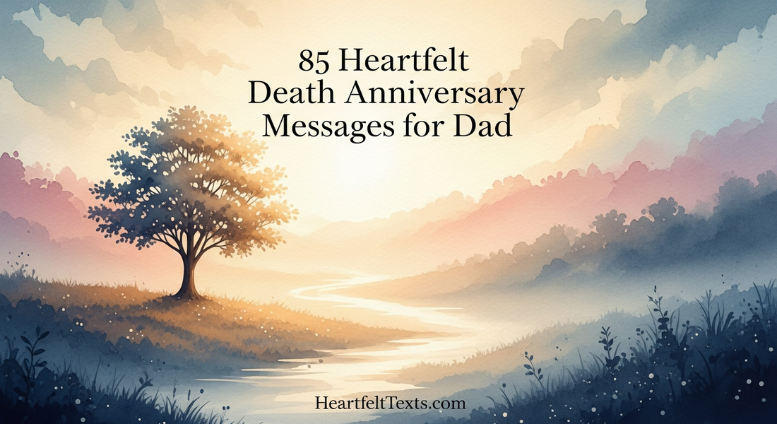 85 Heartfelt Death Anniversary Messages for Dad
