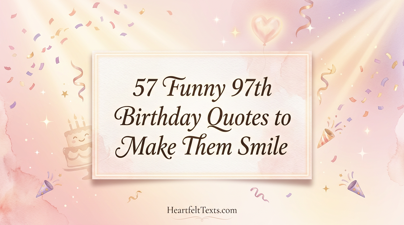 57 Funny 97th Birthday Quotes to Make Them Smile