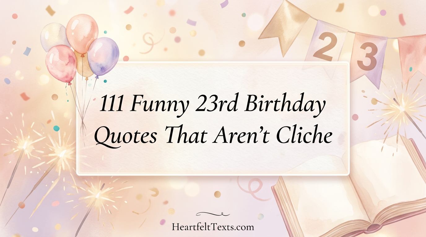 111 Funny 23rd Birthday Quotes That Aren't Cliche