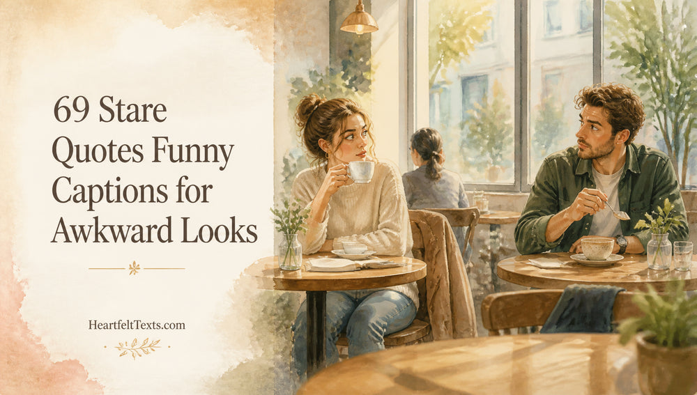 69 Stare Quotes Funny Captions for Awkward Looks