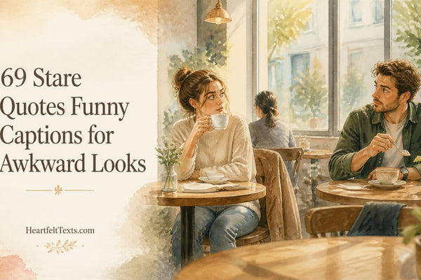 69 Stare Quotes Funny Captions for Awkward Looks