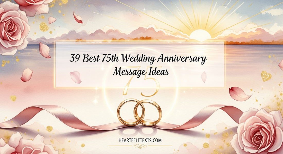 39 Best 75th Wedding Anniversary Message Ideas