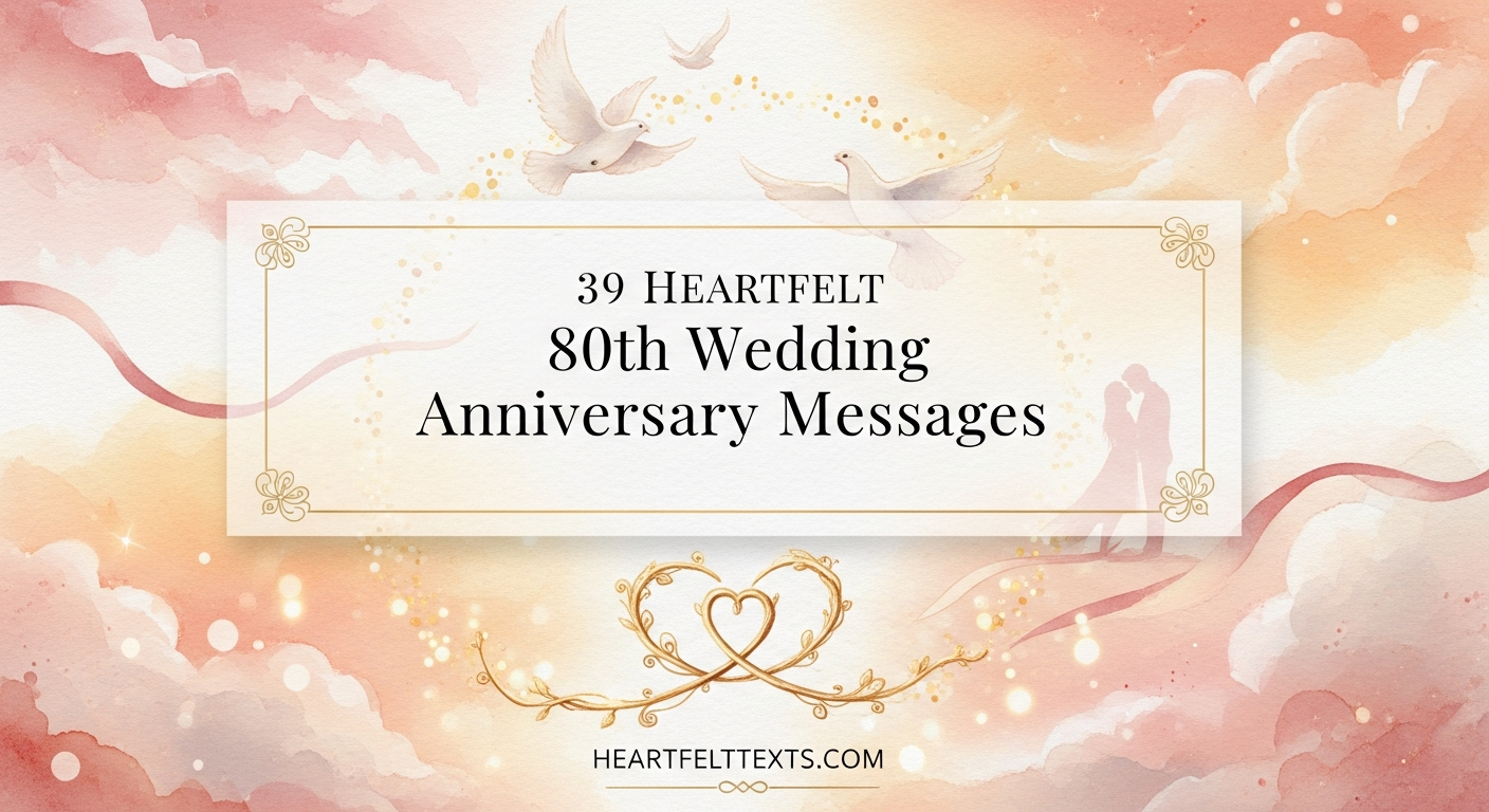 39 Heartfelt 80th Wedding Anniversary Messages