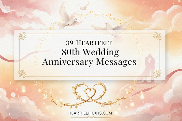 39 Heartfelt 80th Wedding Anniversary Messages