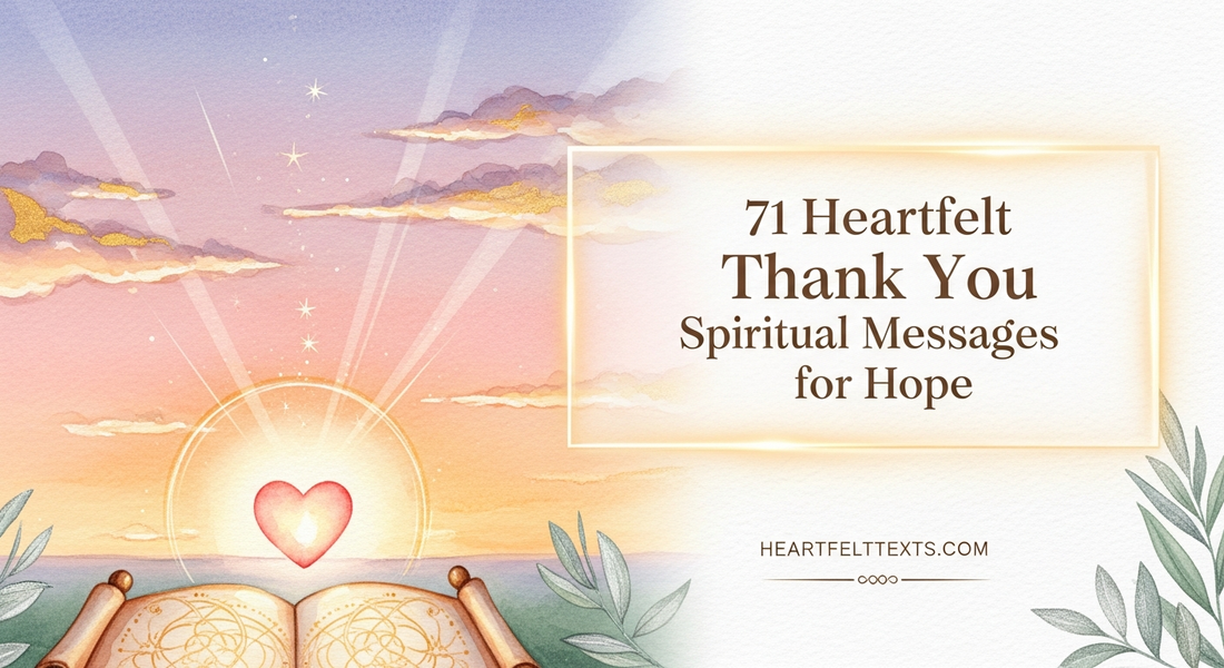 71 Heartfelt Thank You Spiritual Messages for Hope