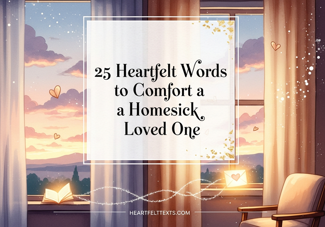 25 Heartfelt Words to Comfort a Homesick Loved One