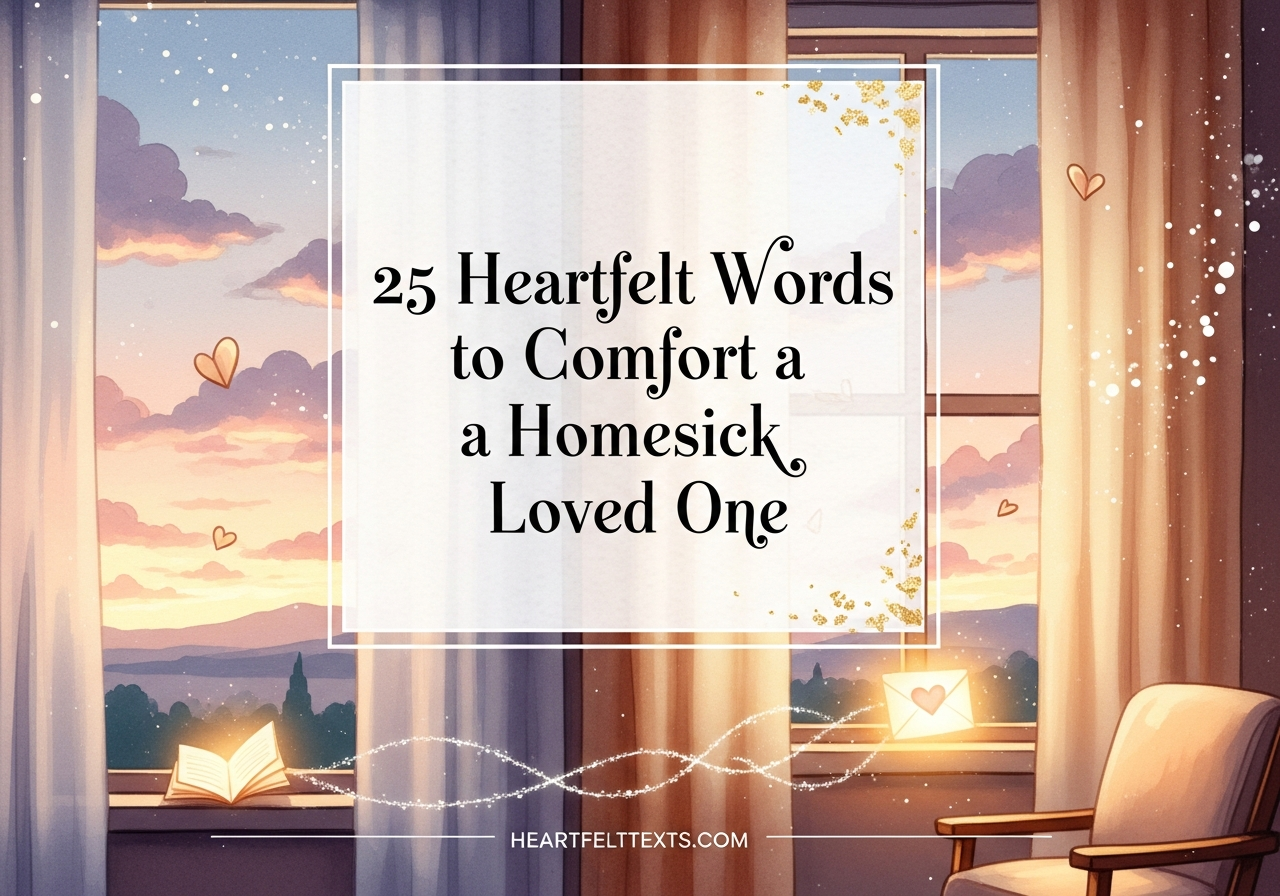 25 Heartfelt Words to Comfort a Homesick Loved One