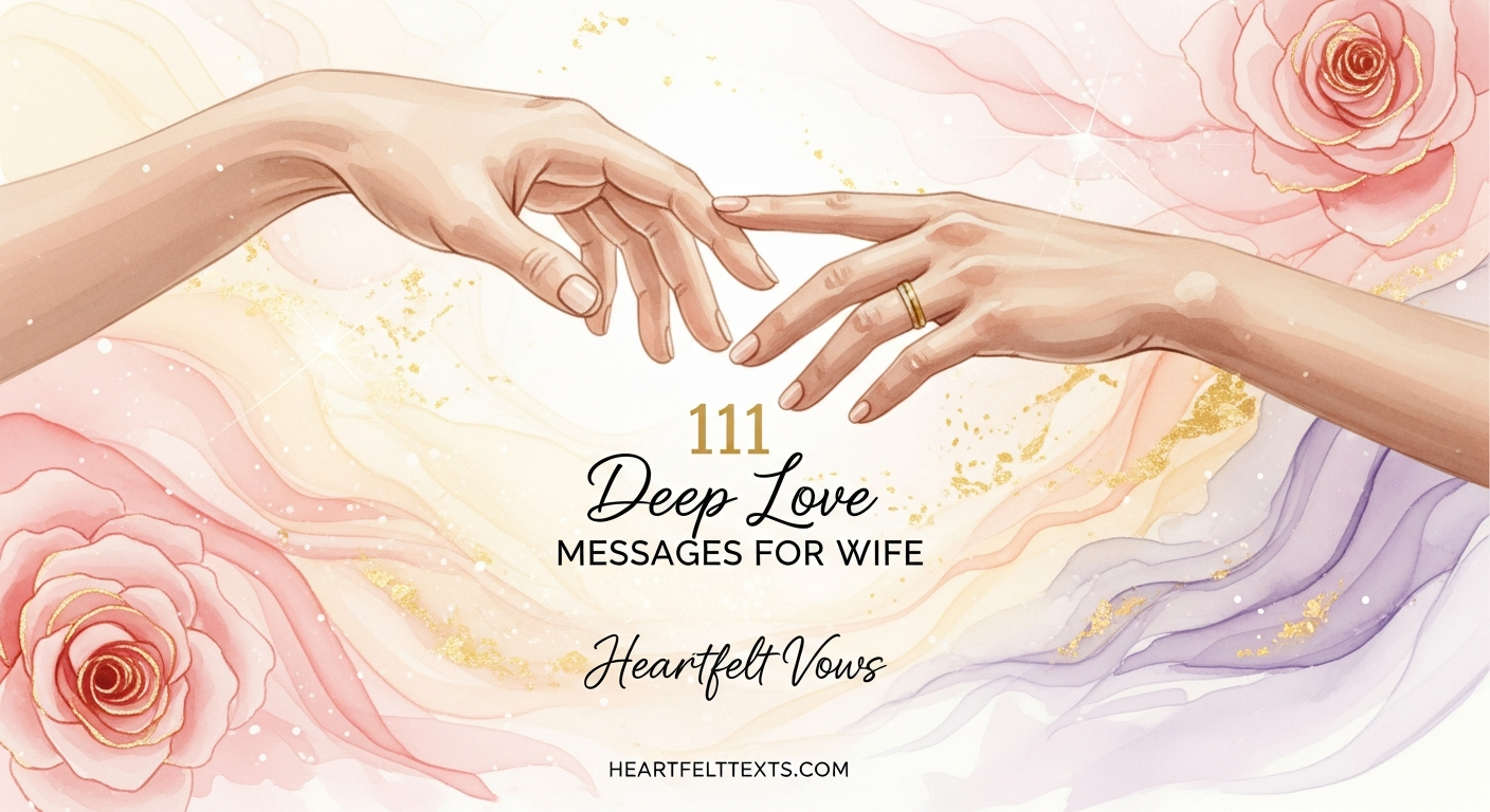 111 Deep Love Messages for Wife Heartfelt Vows