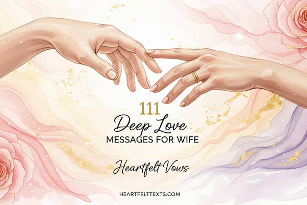 111 Deep Love Messages for Wife Heartfelt Vows