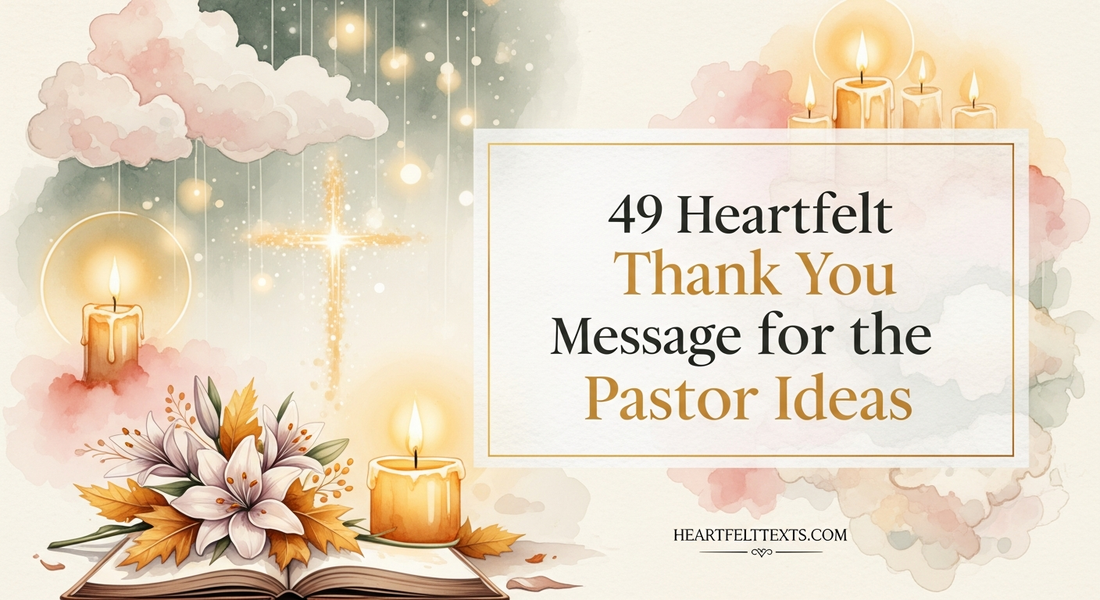 49 Heartfelt Thank You Message for the Pastor Ideas