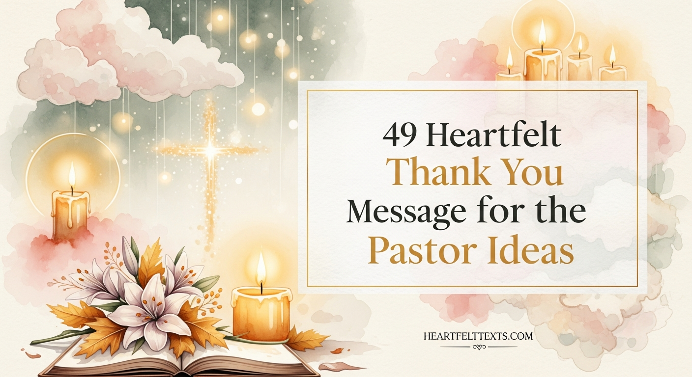 49 Heartfelt Thank You Message for the Pastor Ideas