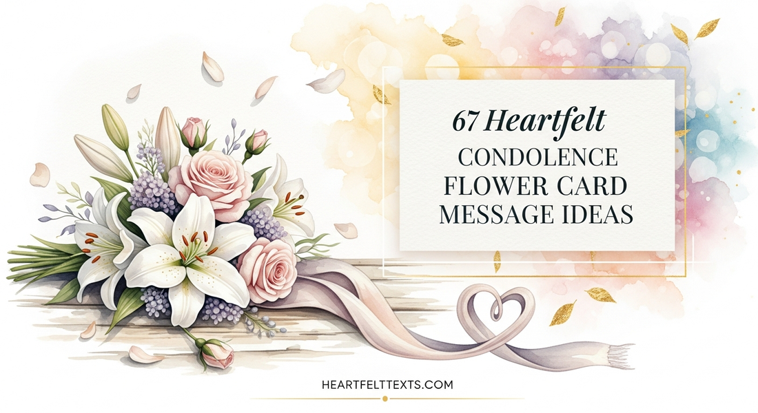 67 Heartfelt Condolence Flower Card Message Ideas