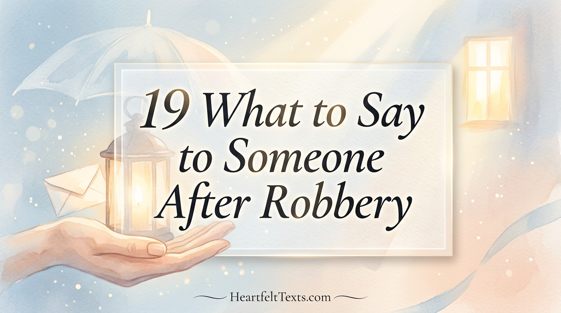 19 What to Say to Someone After Robbery