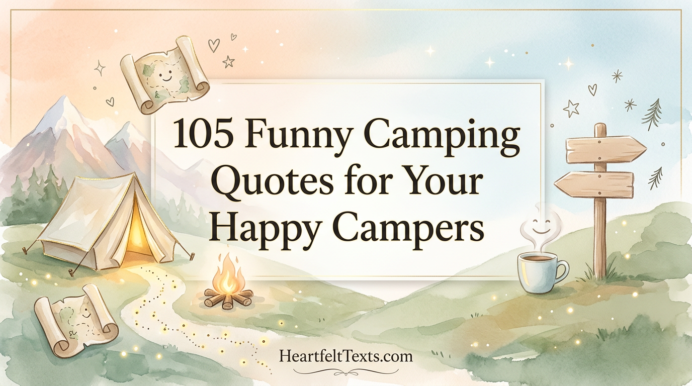 105 Funny Camping Quotes for Your Happy Campers